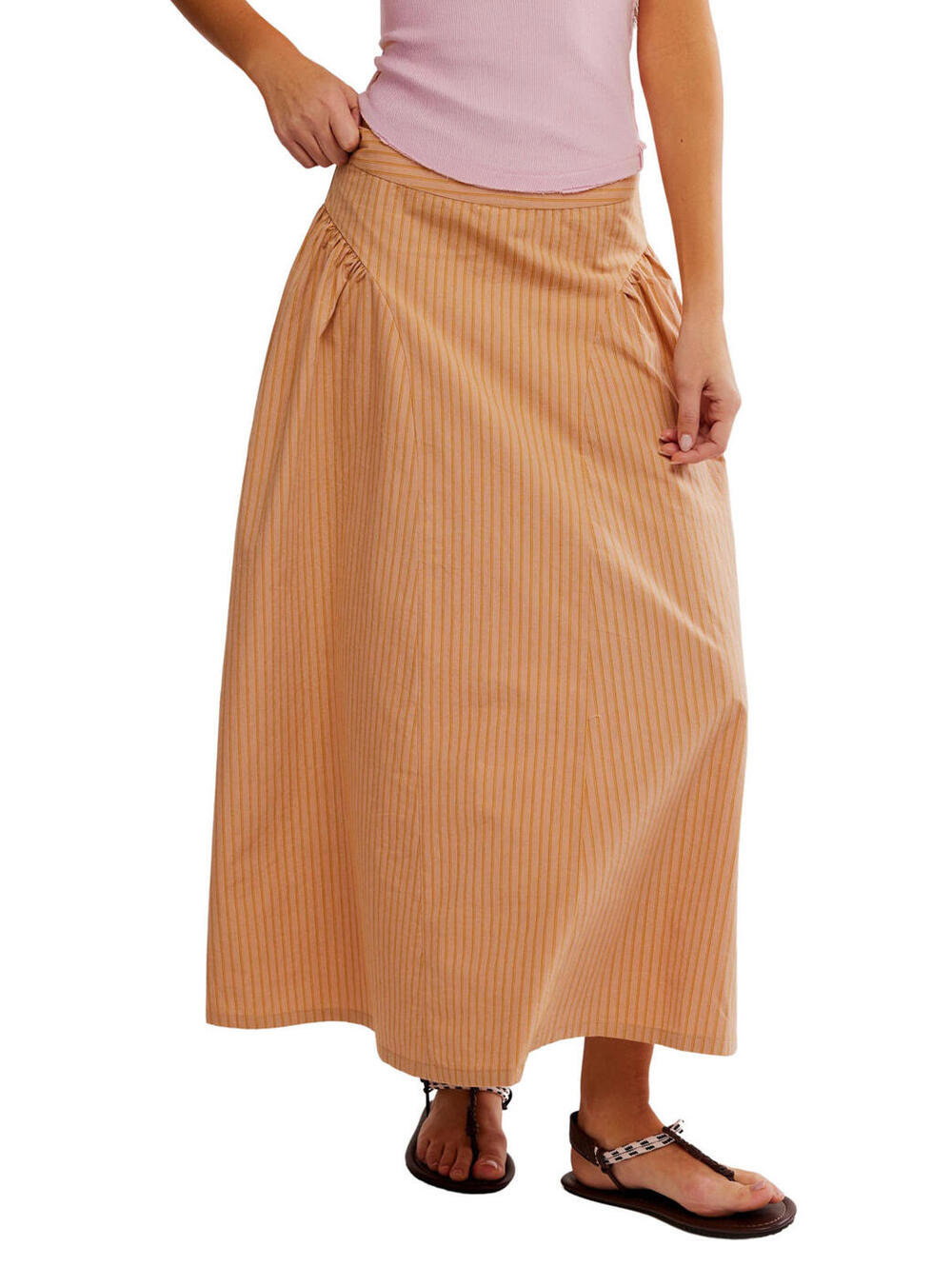 NWT! Free People Katia Maxi Skirt in Beach Riot Size 2